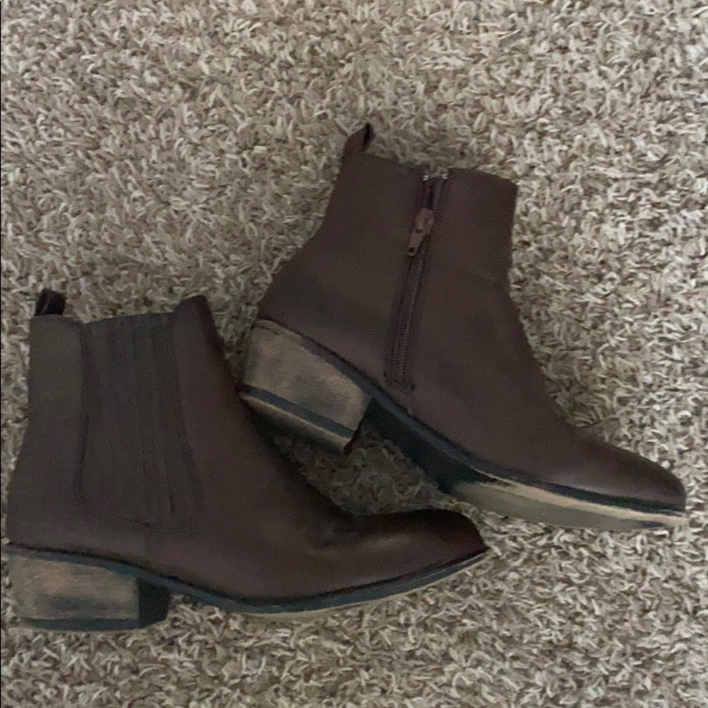 Brown booties
